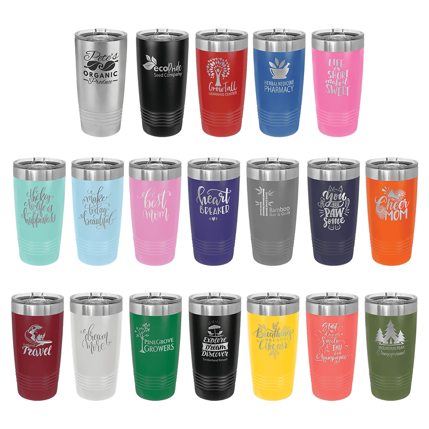 20 oz. Polar Camel Insulated Tumbler with Slider Lid - Design Your Own