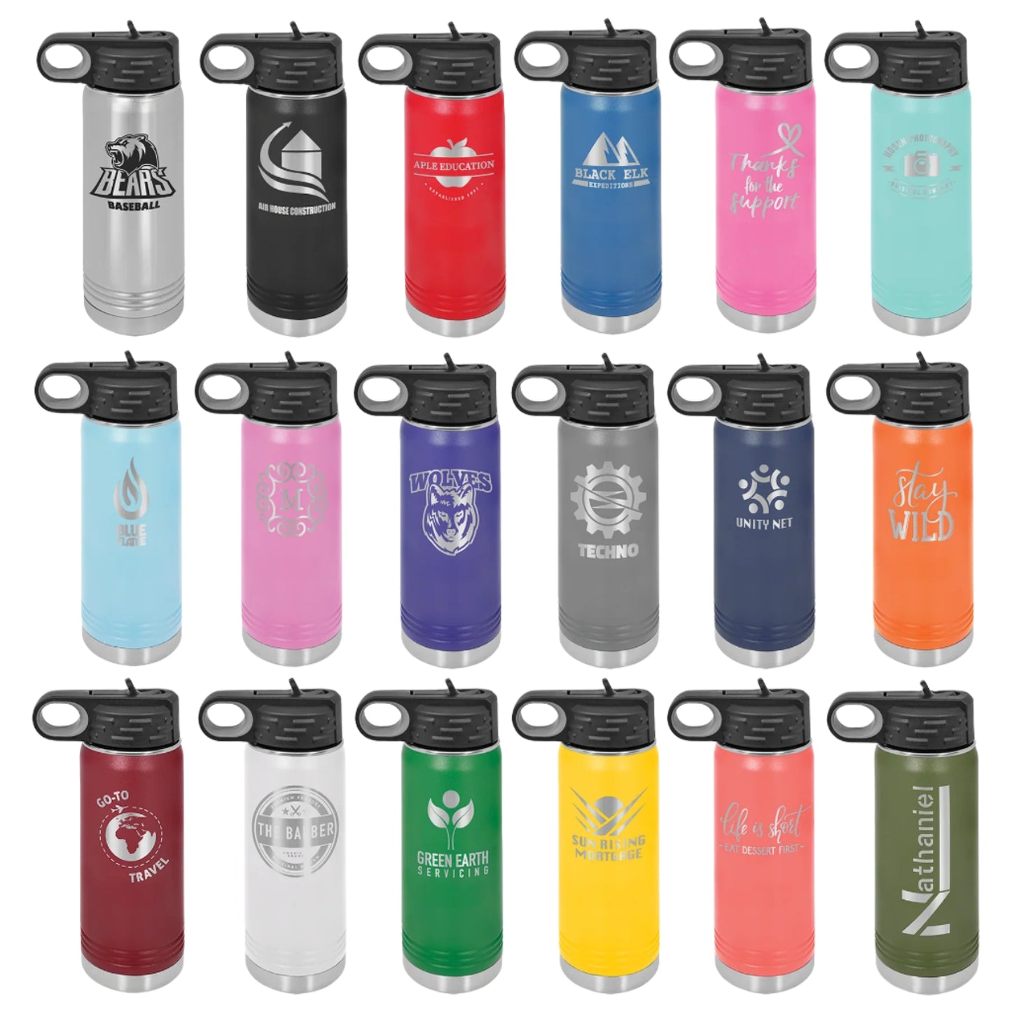 20 oz Polar Camel Water Bottle - Design your own!