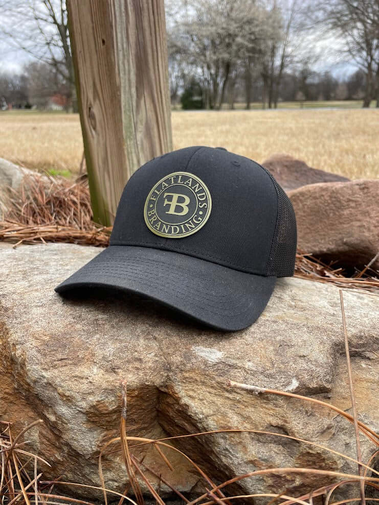 Richardson 112 Black Flatlands Branding Hat