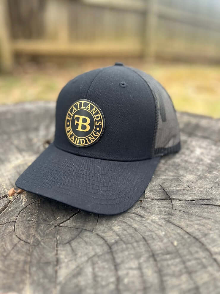 Richardson 112 Black Flatlands Branding Hat