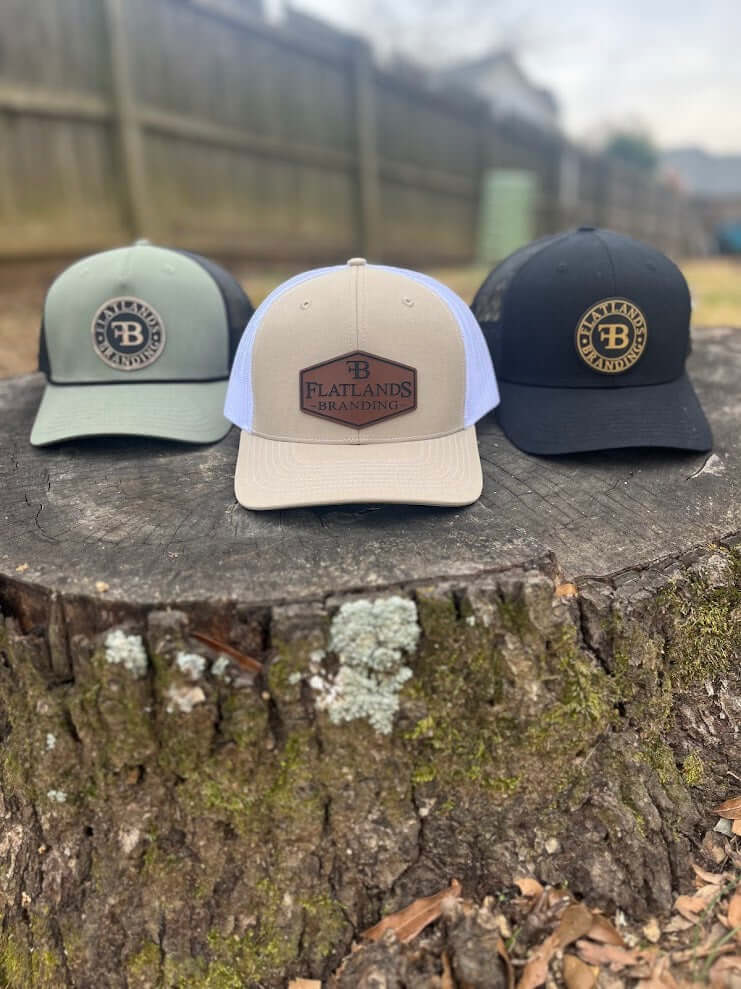 Richardson 112 Khaki and White Flatlands Branding Hat