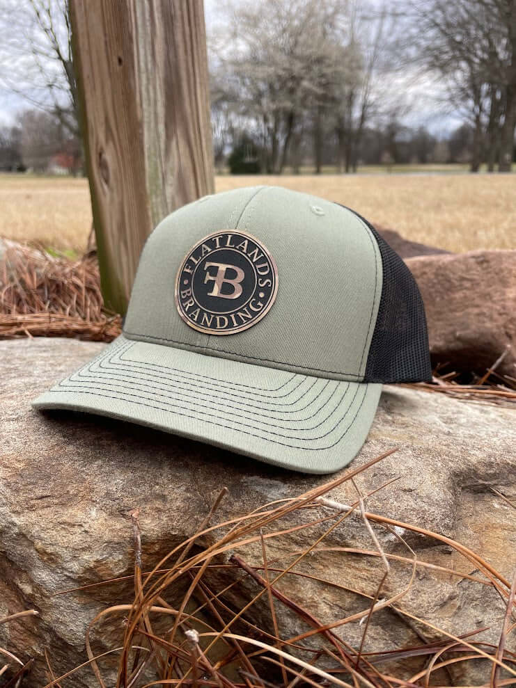 Richardson 112 Loden and Black Flatlands Branding Hat