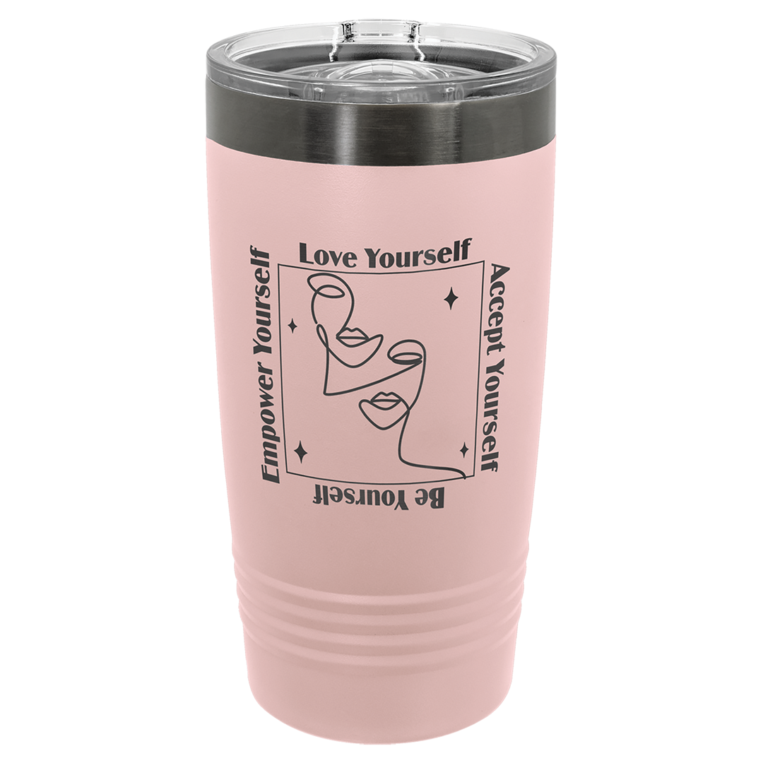 20 oz Polar Camel Limited Edition Black Ghost Tumbler - Bible Verse or Design your own!