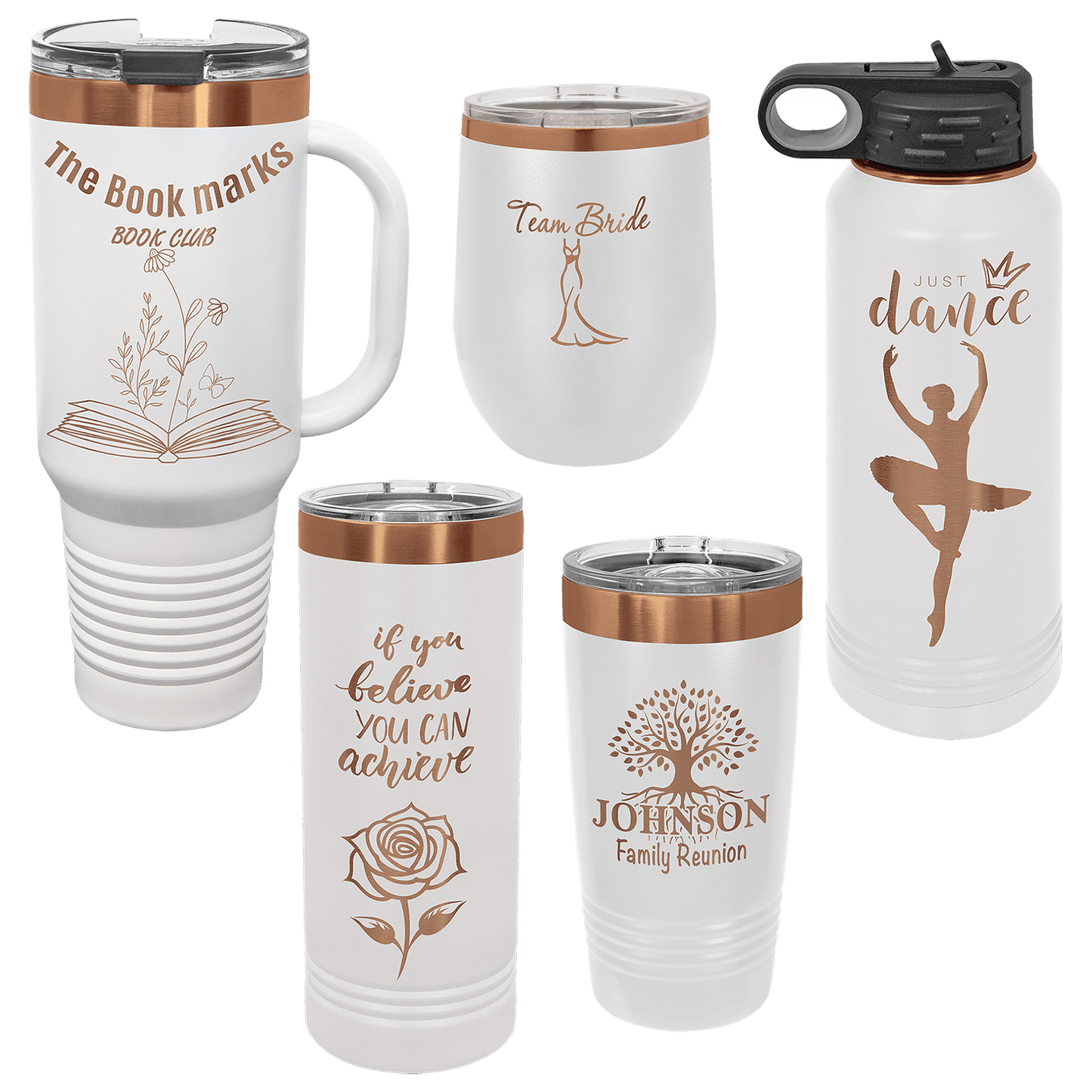 20 oz Rose Gold Polar Camel Tumbler - Design Your Own