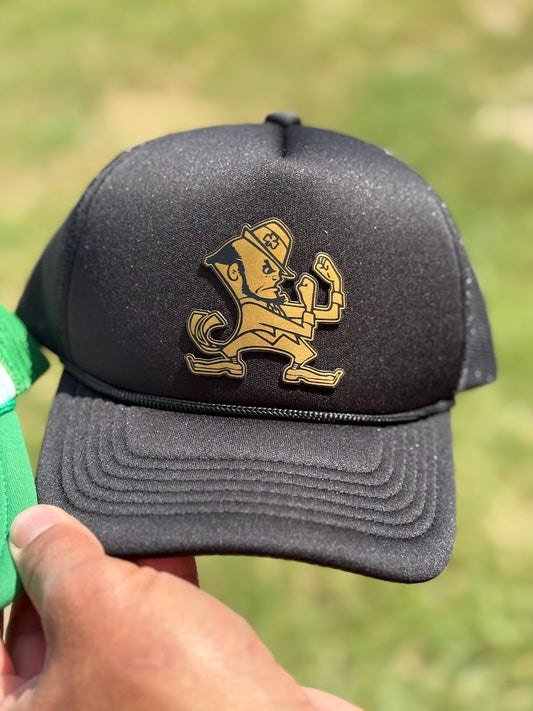 Kids Fighting Irish Foam Rope Hat – Black Trucker Cap