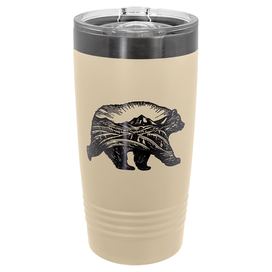 20 oz Polar Camel Limited Edition Black Ghost Tumbler - Bible Verse or Design your own!